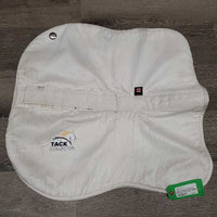 Dressage Half Pad Cover ONLY *gc, puckers, creases/folds, bubbles, v. rubbed, mnr hair, stains, pilly, dingy, shrunk?
