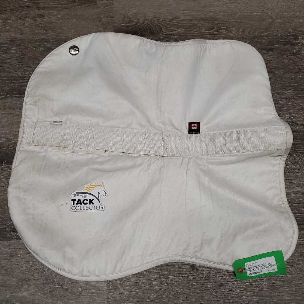 Dressage Half Pad Cover ONLY *gc, puckers, creases/folds, bubbles, v. rubbed, mnr hair, stains, pilly, dingy, shrunk?