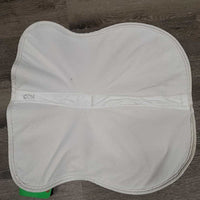 Dressage Half Pad Cover ONLY *gc, puckers, creases/folds, bubbles, v. rubbed, mnr hair, stains, pilly, dingy, shrunk?
