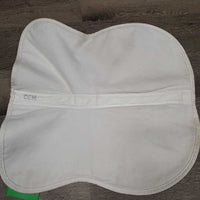 Dressage Half Pad Cover ONLY *gc, puckers, creases/folds, bubbles, v. rubbed, mnr hair, stains, pilly, shrunk?