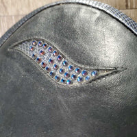 Pr Dress Boots, zips, bling, 1 Orange Ariat Form, widened *vgc/gc, mnr dirt, rubs, scuffs, stiff zips & missing bling, v.worn heels
