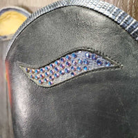 Pr Dress Boots, zips, bling, 1 Orange Ariat Form, widened *vgc/gc, mnr dirt, rubs, scuffs, stiff zips & missing bling, v.worn heels
