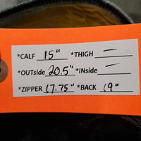 Pr Dress Boots, zips, bling, 1 Orange Ariat Form, widened *vgc/gc, mnr dirt, rubs, scuffs, stiff zips & missing bling, v.worn heels