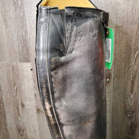 Dressage Boots, zips *gc/fair, v.scraped, stains, dirty & rubbed, older, stiff zips
