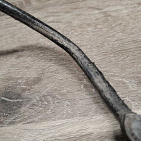 U Shaped Rolled Leather Browband, snap ends *vgc, mnr dirt, rubs & creases

