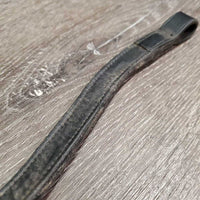 Curved Leather & Bling Browband *vgc, dirt, faded
