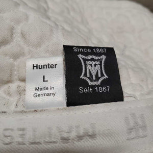 Sheepskin Quilt Half Pad *gc, clean, clumpy, dingy, stains, mnr hair, rubs, puckers