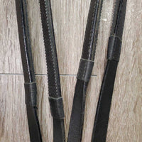 Rsd Padded Monocrown Dressage Double Bridle, crank, bling, thick rubber lined reins *vgc, mnr dirt, scrapes & residue, folded buckle guard