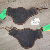 Leather Hind Boots, Buckles, Memory Foam Liners *gc, clean, residue, white film, faded, scratches, hair