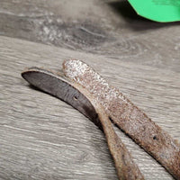 Leather Hind Boots, Buckles, Memory Foam Liners *gc, clean, residue, white film, faded, scratches, hair
