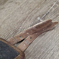 Leather Hind Boots, Buckles, Memory Foam Liners *gc, clean, residue, white film, faded, scratches, hair
