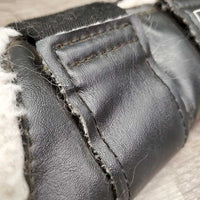 1 Only (Left) Closed Front Boot, Wool Lined, velcro *gc, v.hairy velcro, clean & dirty, hair, edge rubs, clumpy
