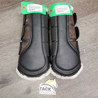 Closed Front Boots, Wool Lined, velcro *gc, v.hairy velcro, clean & dirty, hair, edge rubs, clumpy
