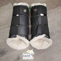 Closed Front Boots, Wool Lined, velcro *gc, v.hairy velcro, clean & dirty, hair, edge rubs, clumpy