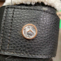 Closed Front Boots, Wool Lined, velcro *gc, v.hairy velcro, clean & dirty, hair, edge rubs, clumpy
