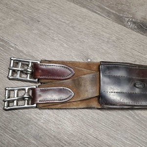 Anatomical Girth, x2 els, D Ring *fair, v.creased, rubs & cracking, Missing 2 D's