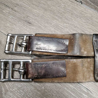 Anatomical Girth, x2 els, D Ring *fair, v.creased, rubs & cracking, Missing 2 D's