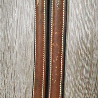 FS Rsd Padded Monocrown Figure 8 Bridle, Braided Reins *gc/vgc, clean, mnr scrapes, dings?chews, mnr rubs, dry, faded & stains, xhole, scraped/thin
