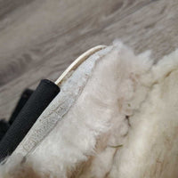 Open Front & Hind Boots, Fleece Lined, velcro *gc/fair, dirt, stains, yellowed, edges: curled, rough & thin, 1 squished
