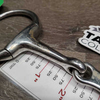 Med Eggbutt French Link Bit, flat center bar *vgc, clean, mnr scratches, stains & scuffs