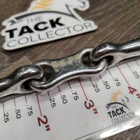 Med Eggbutt French Link Bit, flat center bar *vgc, clean, mnr scratches, stains & scuffs
