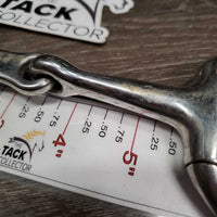 Med Eggbutt French Link Bit, flat center bar *vgc, clean, mnr scratches, stains & scuffs
