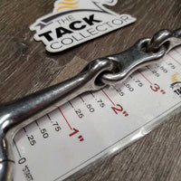 Med Eggbutt French Link Bit, flat center bar *vgc, clean, mnr scratches, stains & scuffs