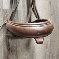 Rsd Padded Monocrown Dressage Bridle, Crank, Bling, Soft Rubber Reins *NO Flash, gc, dirty & v.dirty, missing logo & bling, gunk