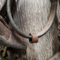 Rsd Padded Monocrown Dressage Bridle, Crank, Bling, Soft Rubber Reins *NO Flash, gc, dirty & v.dirty, missing logo & bling, gunk