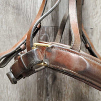Rsd Padded Monocrown Dressage Bridle, Crank, Bling, Soft Rubber Reins *NO Flash, gc, dirty & v.dirty, missing logo & bling, gunk
