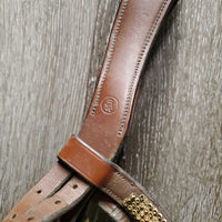 Rsd Padded Monocrown Dressage Bridle, Crank, Bling, Soft Rubber Reins *NO Flash, gc, dirty & v.dirty, missing logo & bling, gunk
