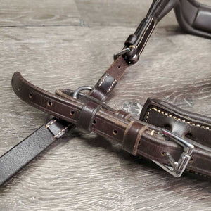 Rsd Padded Anatomical Monocrown Noseband ONLY, snap *like new/xc, loose keeper, mnr rubs & dirt/dust