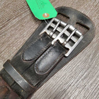 Leather Dressage - Short Girth, x2 els *fair/gc, rubs, faded/discolored spots, mnr dirt, deep creaes
