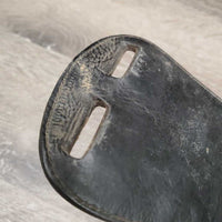 Leather Dressage - Short Girth, x2 els *fair/gc, rubs, faded/discolored spots, mnr dirt, deep creaes