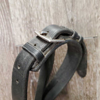 Thick Soft Dressage Double Bridle, Crank, Crown Buckle, Gem Browband *gc/vgc, older, dirty, residue, creases
