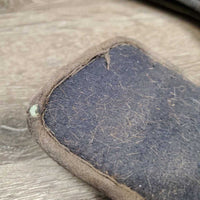 tab *gc, clean, mnr hair, faded & dirt/residue, edges: rubs & scrapes