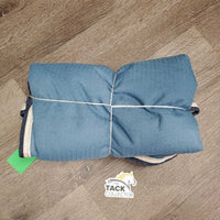 220g Winter Neck *gc, 0 wpf, faded, torn velcro & binding, rubs, mnr hair, dirt, snags, darts, smells, threads, repairs
