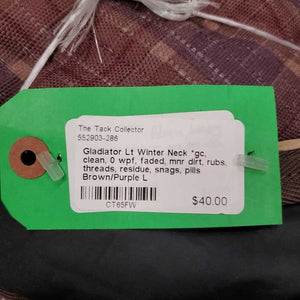 Lt Winter Neck *gc, clean, 0 wpf, faded, mnr dirt, rubs, threads, residue, snags, pills