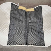 Quilt Padded Non Slip Jumper Saddle Pad *gc, clean, stains, dingy, rubs, mnr pills, threads, slices, hair
