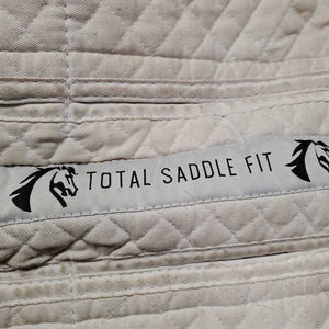 Shimmable Quilt Sheepskin Half Pad, rolled edge *gc, 0 shims, cut tabs, clean, stains, pills, clumpy, mnr dingy, puckers, threads