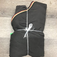 Cotton Sheet, tail *gc, older, v. faded, lining tears, missing velcro, snags, rubs, puckers, undone stitch
