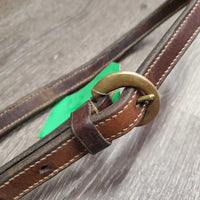 Thick Double Leather Grooming Halter, Lg Buckle *vgc/gc, clean, faded, scrapes, dented sided, stiff
