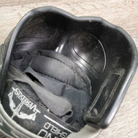 Pr Heel Boots *gc, dirt, rubs, L-TORN edge
