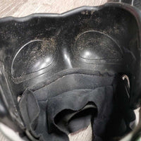 Pr Heel Boots *gc, dirt, rubs, L-TORN edge
