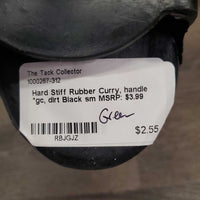 Hard Stiff Rubber Curry, handle *gc, dirt
