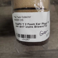 2 Foam Ear Plugs *vgc, mnr dirt? stains
