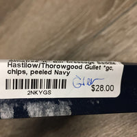 Navy MedWide Simatree 'R" Bar Dressage Saddle Hastilow/Thorowgood Gullet *gc, chips, peeled