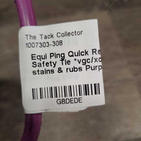 Quick Release Plastic Safety Tie *vgc/xc, clean, mnr stains & rubs
