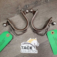 Juniors Western Bumper Spurs *vgc, clean, rubs, scratches, faded spots
