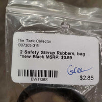 2 Safety Stirrup Rubbers, bag *new
